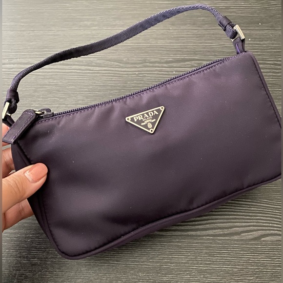Prada Tessuto Nylon shoulder bag in dark purple - Picture 1 of 3